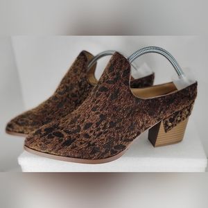 Animal Print Mules Sz 11M Women's